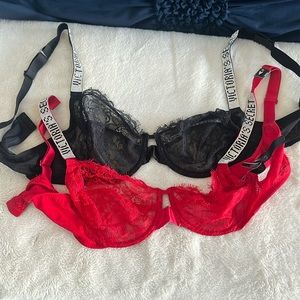 NWT Victoria’s Secret bling bra bundle for Valentines ❤️💕!